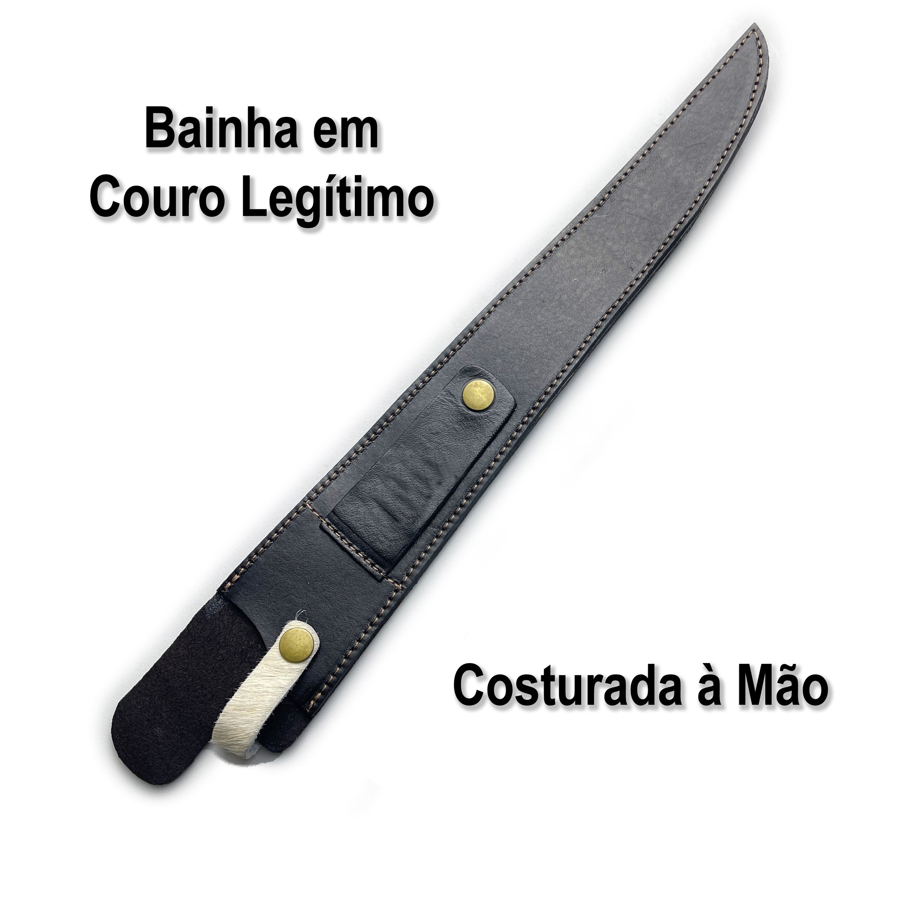 Faca Churrasco Artesanal Língua de Chimango 14" 01
