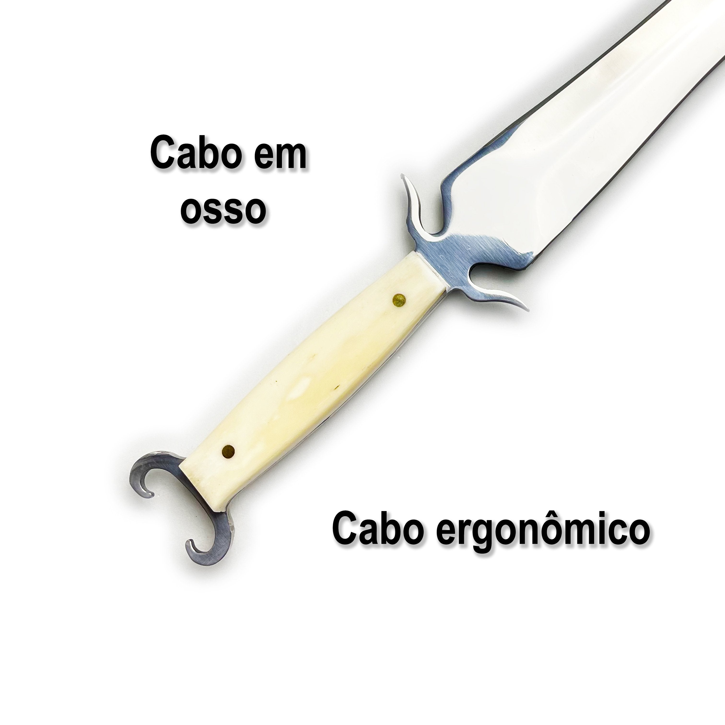 Punhal Artesanal 10" Cabo em osso