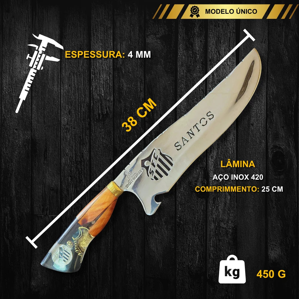 Faca De Churrasco Do Santos - Personalizada