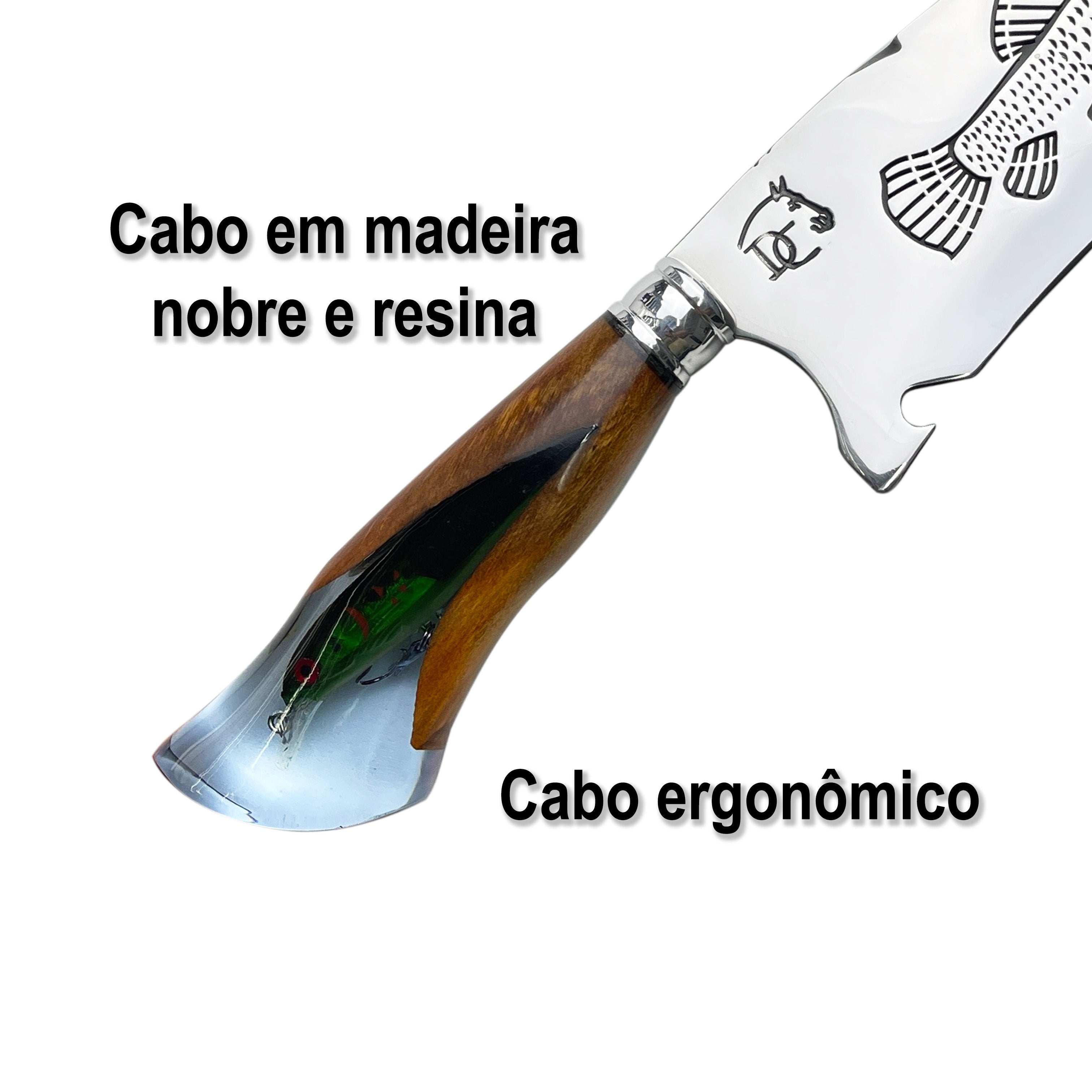 Faca Churrasco Artesanal 10" Traira