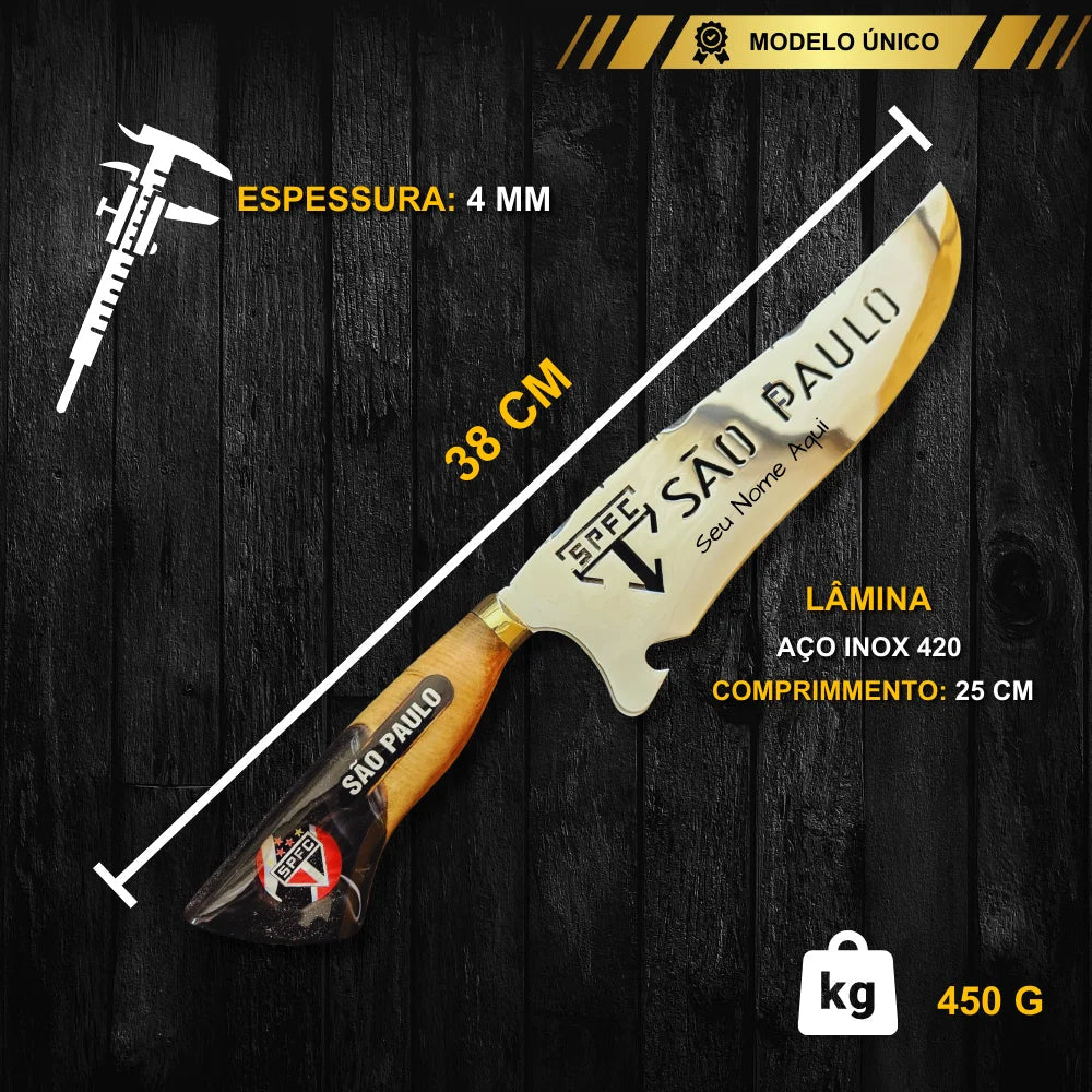 Faca de Churrasco do São Paulo - Personalizado