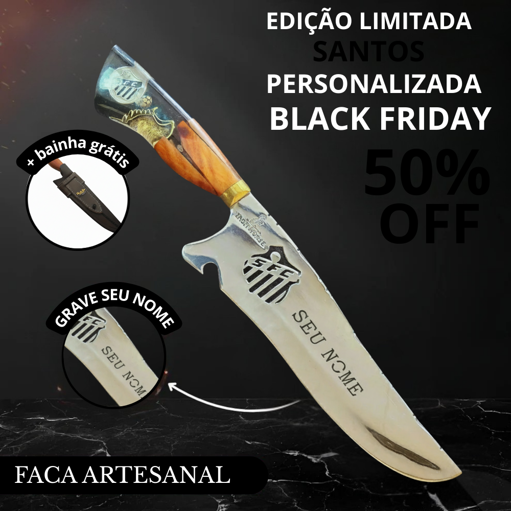 Faca De Churrasco Do Santos - Personalizada