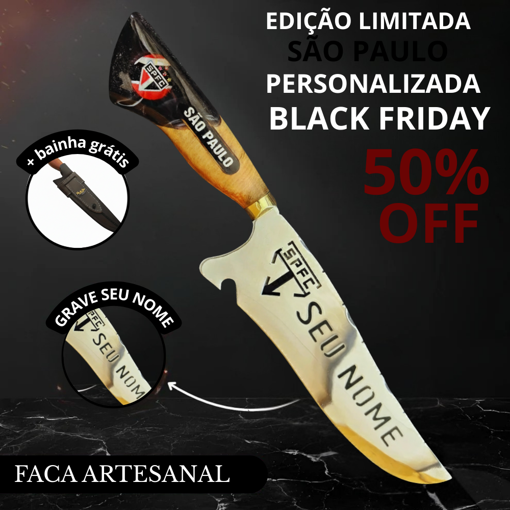 Faca de Churrasco do São Paulo - Personalizado